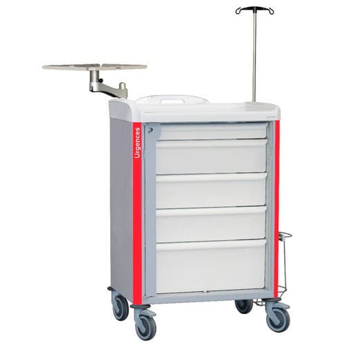 Carrello di emergenza - 8Y164H100P4.U2 - Samarit Medical - medico / ospedaliero / per uso generale