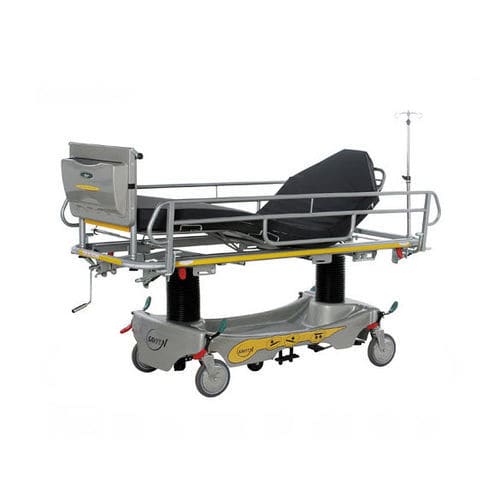 Barella con carrello da trasporto - ES 710FF - Savion Industries - di emergenza / per traumatologia / manuale