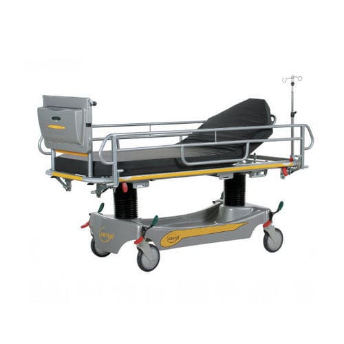 Barella con carrello da trasporto - ES 709 - Savion Industries - di emergenza / per traumatologia / manuale