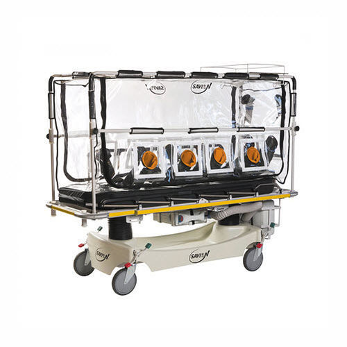 Barella con carrello da trasporto - IS 736 - Savion Industries - elettrica / ad altezza regolabile / con schienale regolabile