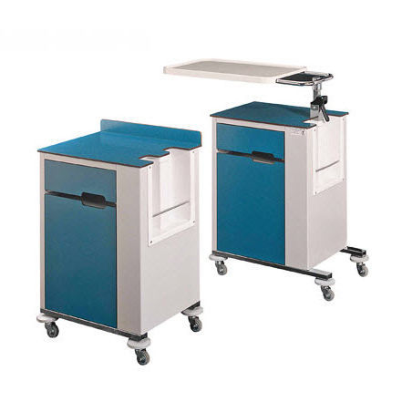 Comodino con rotelle - BSC 1 series - Savion Industries - con armadietto / con tavolino servitore integrato