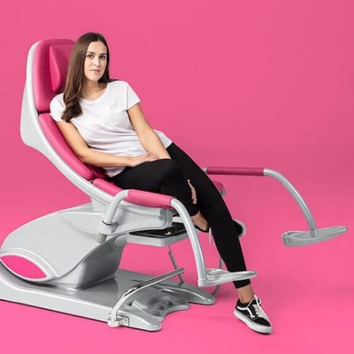 Poltrona per visita ginecologica - arco - SCHMITZ medical GmbH - elettrica / elettromeccanica / ad altezza regolabile