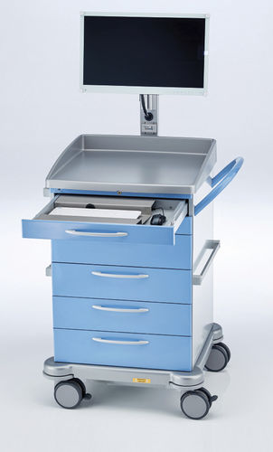 Carrello per telemedicina per tablet PC - 260.0043.0 - SCHMITZ medical GmbH - per computer portatile / per pannello PC / mobile