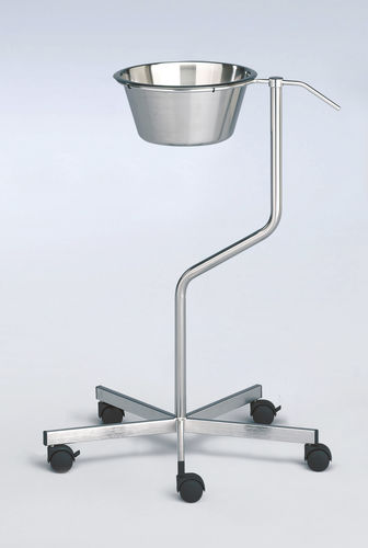 Porta-catino con rotelle - 242.1250.0 - SCHMITZ medical GmbH - in acciaio inossidabile