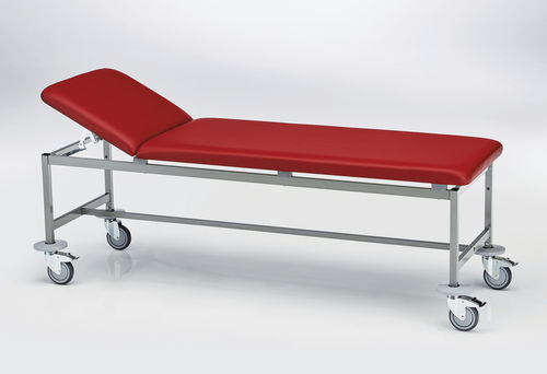 Lettino da visita manuale - 211.9301.0 - SCHMITZ medical GmbH - con schienale regolabile / ad altezza fissa / con rotelle