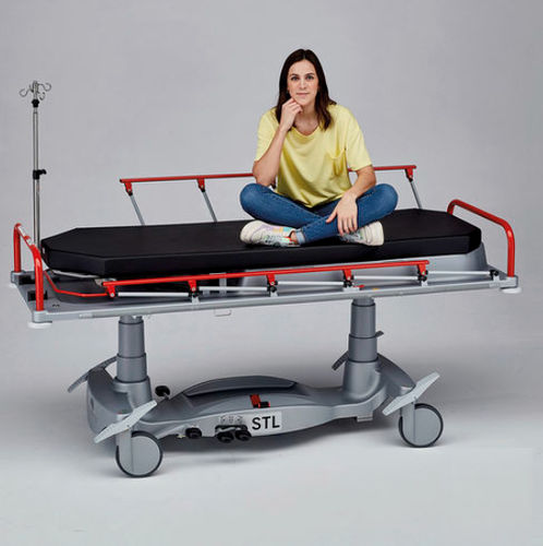 Barella con carrello da trasporto - STL - SCHMITZ medical GmbH - idraulica / ad altezza regolabile / Trendelenburg