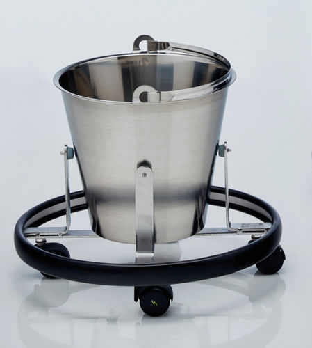 Porta-catino con rotelle - 252.1180.0 - SCHMITZ medical GmbH - in acciaio inossidabile