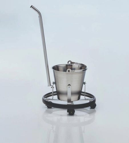Porta-catino con rotelle - 252.1190.0 - SCHMITZ medical GmbH - in acciaio inossidabile