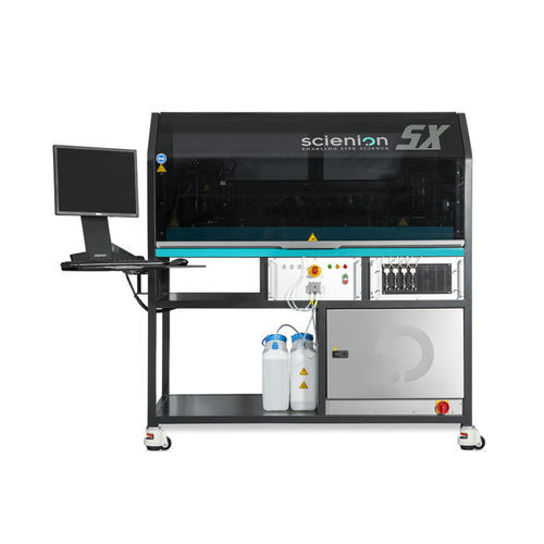 Sistema di automazione di laboratorio per manipolazione di liquidi - sciFLEXARRAYER SX - Scienion AG