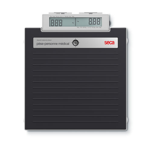Bilancia pesapersone elettronica - 878 dr - seca - con piattaforma / portatile / con indicatori rimovibili