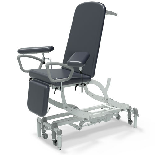 Poltrona per prelievo di sangue elettrica - NV9676P-CLS-2WH-LO - SEERS Medical - 3 sezioni / con poggiapiedi / con rotelle