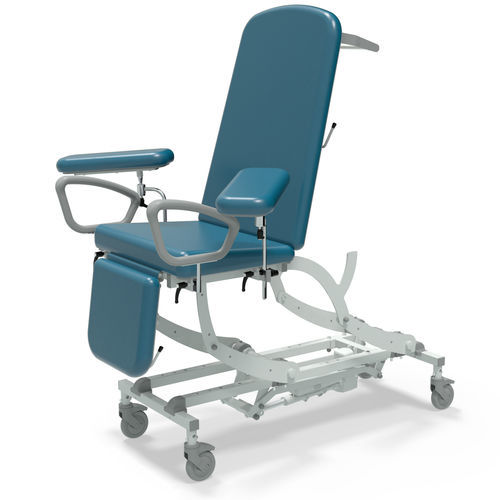 Poltrona per prelievo di sangue elettrica - NV9466P-CLS-1WH-LG - SEERS Medical - 3 sezioni / con poggiapiedi / con rotelle