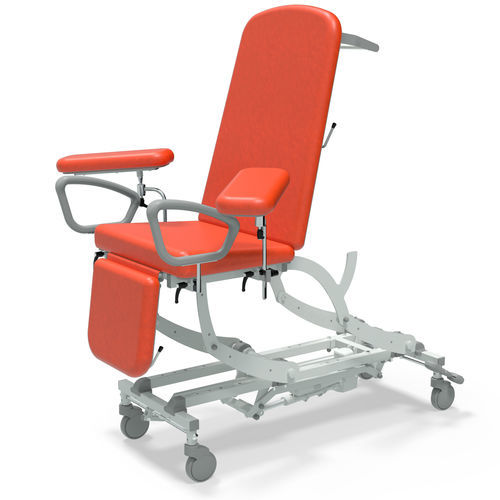 Poltrona per prelievo di sangue elettrica - NV9666P-PRM-1WH-LG - SEERS Medical - 3 sezioni / con poggiapiedi / con rotelle