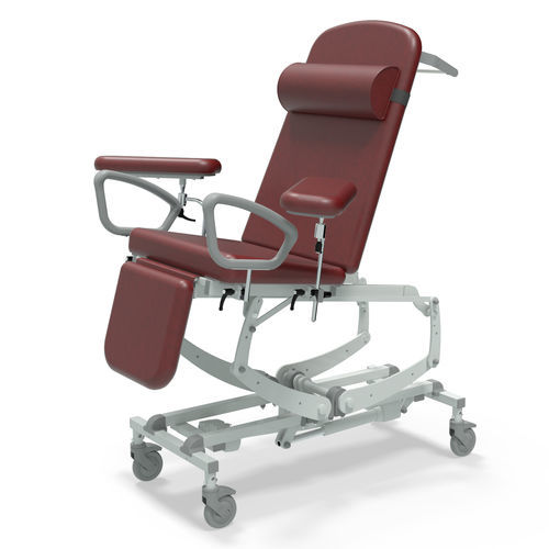 Poltrona per prelievo di sangue elettrica - CLINNOVA Phlebotomy Pro - SEERS Medical - 3 sezioni / con poggiapiedi / con rotelle