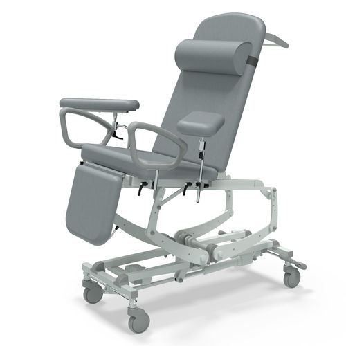 Poltrona per prelievo di sangue elettrica - NV9696P-CLS-DSP-DG - SEERS Medical - 3 sezioni / con poggiapiedi / con rotelle