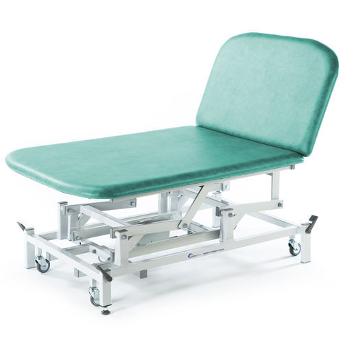Lettino Bobath elettrico - ST4562-CA - SEERS Medical - su rotelle / con schienale ad altezza regolabile / a 2 sezioni