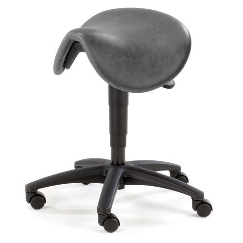 Sgabello per ambulatorio - ST6144 - SEERS Medical - ad altezza regolabile / con rotelle / a forma di sella
