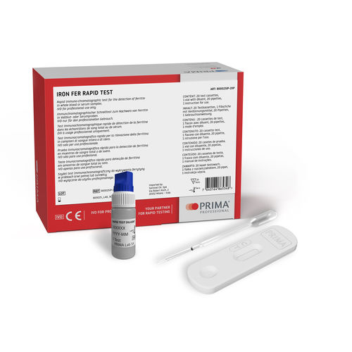 Test rapido dell'anemia - 800025IP-20P - SENTINEL DIAGNOSTICS - della ferritina / di ferro / di sangue