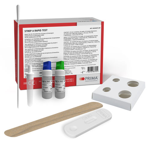 Test rapido dello streptococco A - 800060IP-20P - SENTINEL DIAGNOSTICS - dell'influenza / per antigeni / per tampone faringeo