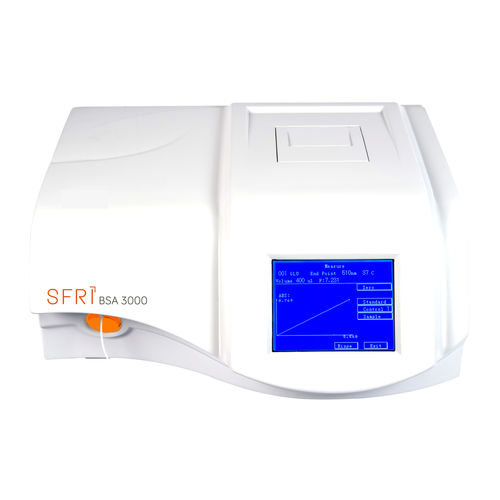 Analizzatore biochimico semiautomatico - BSA 3000 - SFRI - da banco / con lettore di codici a barre / con touch screen