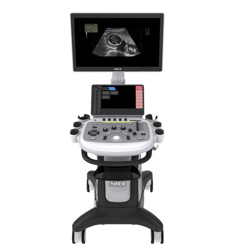 Ecografo su piattaforma - Apogee 5300 Elite - SIUI - per ecografia multidisciplinare / per ecografia ginecologica ed ostetrica / per ecografia addomino-pelvica