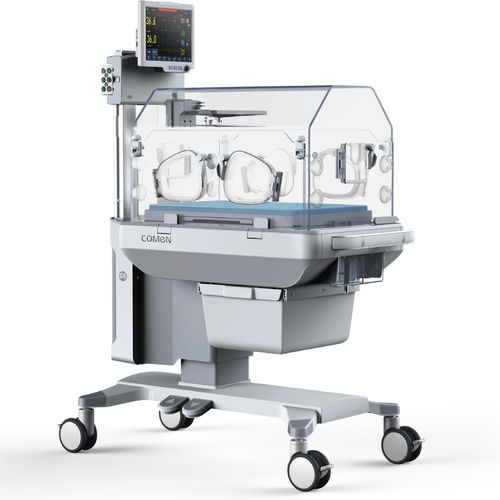Incubatrice neonatale con rotelle - B6 - Comen - ad altezza regolabile / con monitor / con contenitore