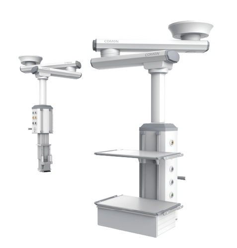Braccio di distribuzione a soffitto - D series - Comen - per terapia intensiva / articolato / semplice