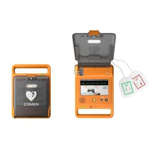 Defibrillatore esterno automatico - F  - Comen - per spazio pubblico / bifasico / impermeabile