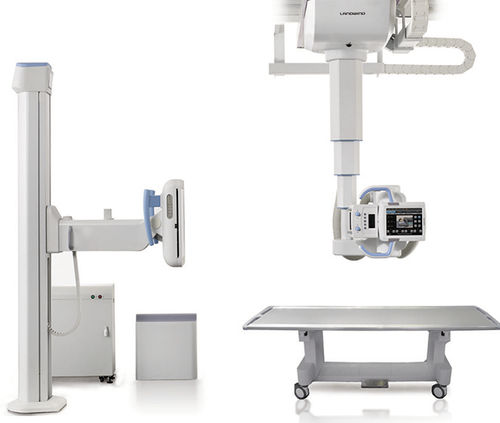 Sistema di radiografia digitale - Apollo Pro - Landwind Medical - per radiografia multidisciplinare / con bucky da terra / con braccio portatubo telescopico a soffitto