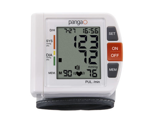 Sfigmomanometro elettronico automatico - PG-800A25 - Shenzhen Pango Electronic - oscillometrico / per polso / con risposta vocale