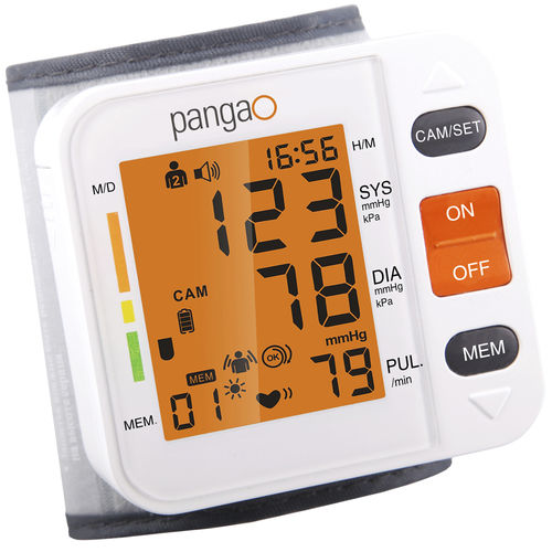 Sfigmomanometro elettronico automatico - PG-800A36 - Shenzhen Pango Electronic - oscillometrico / per polso / con risposta vocale
