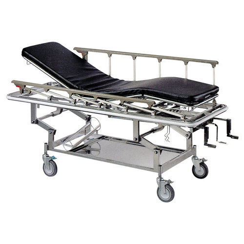 Barella con carrello di emergenza - BT-300 - Sigma-Care Development  - manuale / con schienale regolabile / 4 sezioni