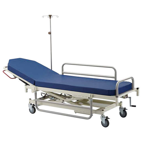 Barella con carrello di emergenza - BT-600 - Sigma-Care Development  - manuale / ad altezza regolabile / con schienale regolabile