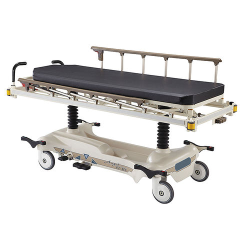Barella con carrello di emergenza - BT-800 - Sigma-Care Development  - idraulica / ad altezza regolabile / con schienale regolabile