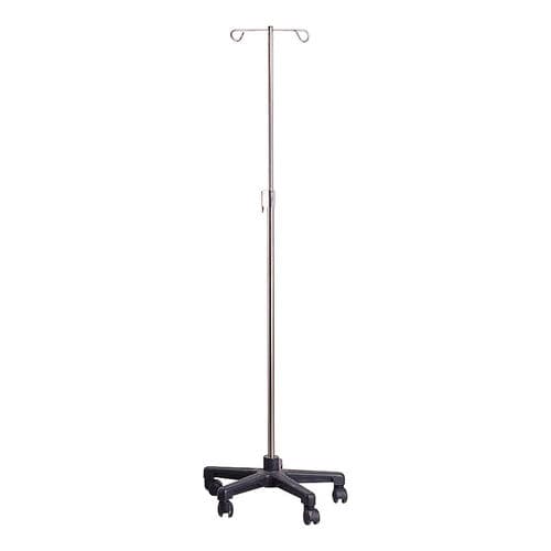 Asta portaflebo con rotelle - SE-017 - Sigma-Care Development  - 2 ganci / in acciaio inossidabile