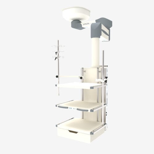 Colonnina di distribuzione a soffitto - Sim.CARRY series - SIMEON Medical - per anestesia / con ripiani