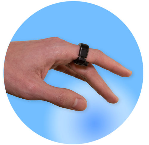 Pulsossimetro anulare - OtwoFellow - SOMNOmedics  - medico / per apnea del sonno / per smartphone
