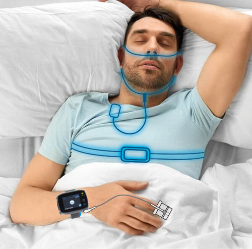 Poligrafo con connessione wireless - SOMNOtouch&trade; - SOMNOmedics  - con monitoraggio SpO2 / ambulatoriale