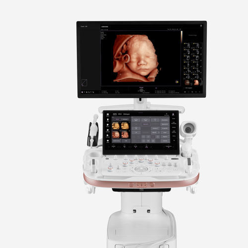 Ecografo su piattaforma - HERA Z20 - Samsung Healthcare Germany - per ecografia ginecologica ed ostetrica / in bianco e nero / con doppler a colori