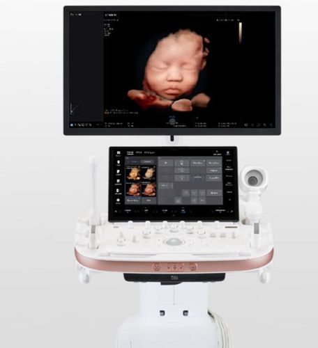 Ecografo su piattaforma - HERA Z10 - Samsung Healthcare Germany - per ecografia ginecologica ed ostetrica / per ecografia del seno / con doppler a colori