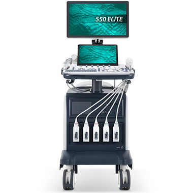 Ecografo su piattaforma - S50 ELITE - SonoScape - per ecografia multidisciplinare / con doppler a colori / 3D/4D