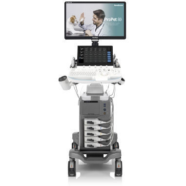 Ecografo veterinario su piattaforma - ProPet 80 - SonoScape - multiuso / in bianco e nero / con doppler a colori