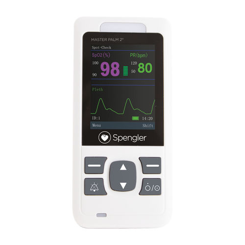 Pulsossimetro palmare - Masterpalm 2 - Spengler SAS - medico / per cure domiciliari / con sensore separato