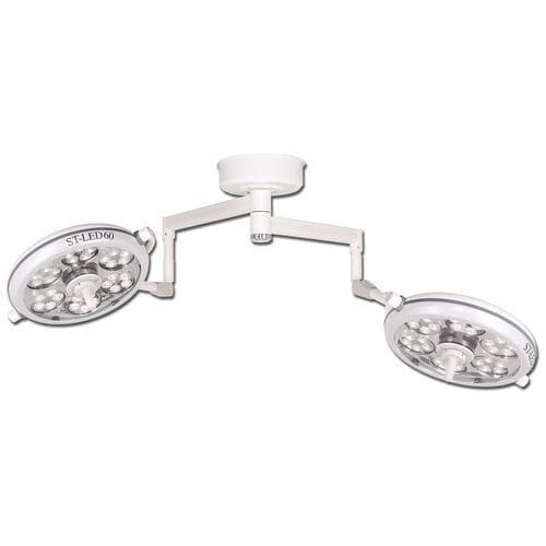 Lampada scialitica a soffitto - ST-LED60 series - St. Francis Medical Equipment  - LED / alogena / 2 bracci