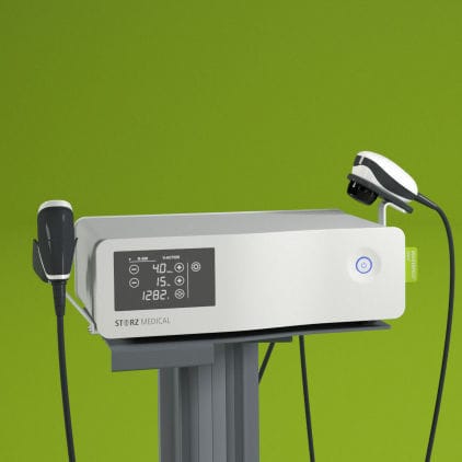 Generatore di onde d'urto extracorporee per trattamento ortopedico - MASTERPULS® ultra+ - Storz Medical - su carrello
