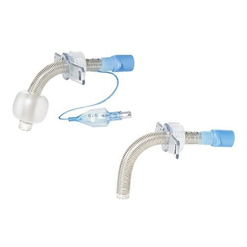 Cannula per tracheotomia - 37-5010 - SUMI - curva / in acciaio inossidabile / in lattice