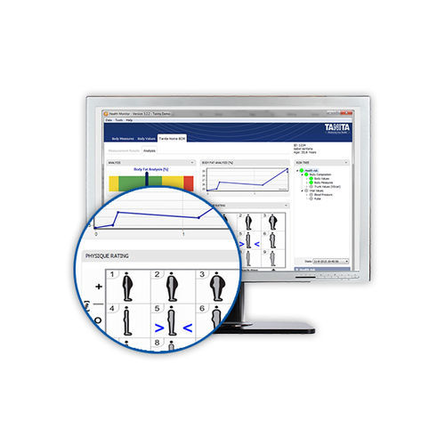 Software medico - ZZ3500TANITACON - Tanita Europe - di analisi della composizione corporea / per reportistica / corpo