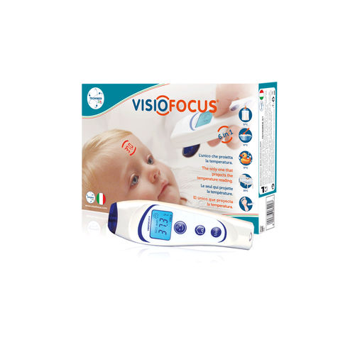Termometro pediatrico - VisioFocus® 06400 - Tecnimed - frontale / senza contatto / multifunzione