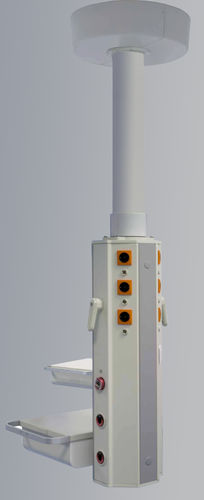 Colonnina di distribuzione a soffitto - Tedisel Medical - per terapia intensiva / articolato / con ripiani
