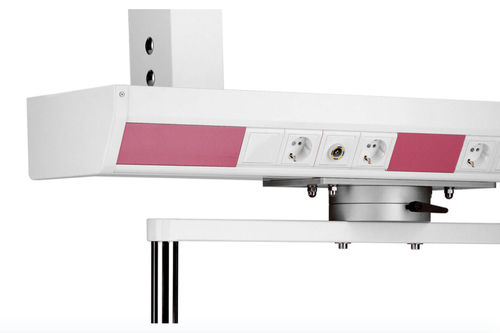 Trave tecnica a soffitto - Tor - Tedisel Medical - per terapia intensiva / con ripiani / con braccio portamonitor
